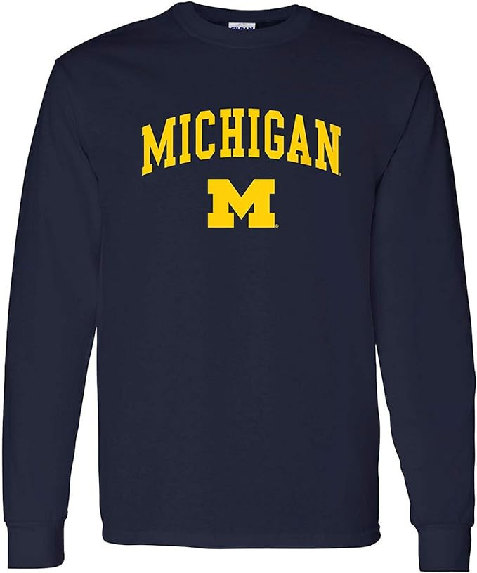 NCAA Officially Licensed College - University Team Color Arch Logo Long Sleeve | Amazon (US)