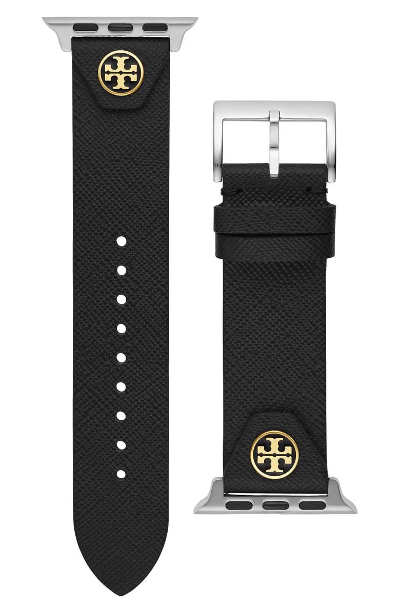 Tory Burch The Studs Leather Apple Watch® Strap | Nordstrom | Nordstrom