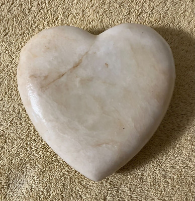 6" Heart Shaped Marble Paperweight Ready for your Valentine 6in x 5in x 1.5in  | eBay | eBay US