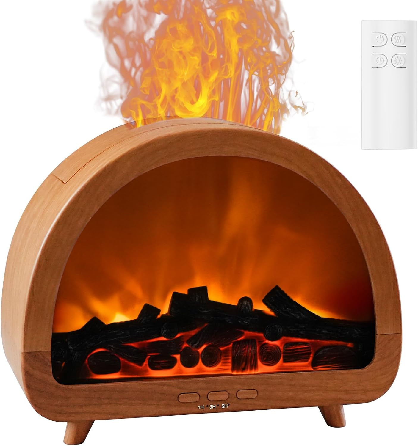 Diffuserlove Fireplace Essential Oil Diffuser Flame Aromatherapy Scent Diffuser Oil Machine Cool Mist Humidifier Colorful Fake Fire Difusor Air Diffusers for Home Room Desk Bedroom | Amazon (US)