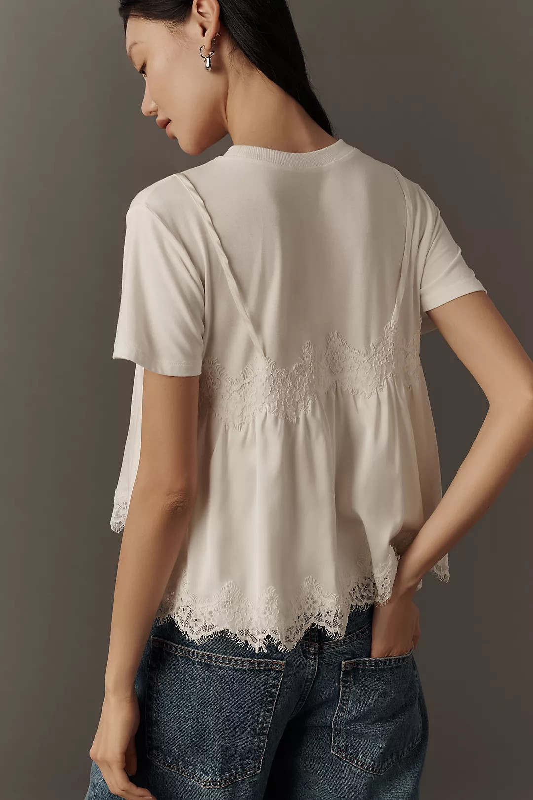 By Anthropologie Layered Twofer Tank T-Shirt | Anthropologie (US)