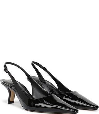 Bianka Patent Leather Pointed Toe Slingback Pumps | Dillard's