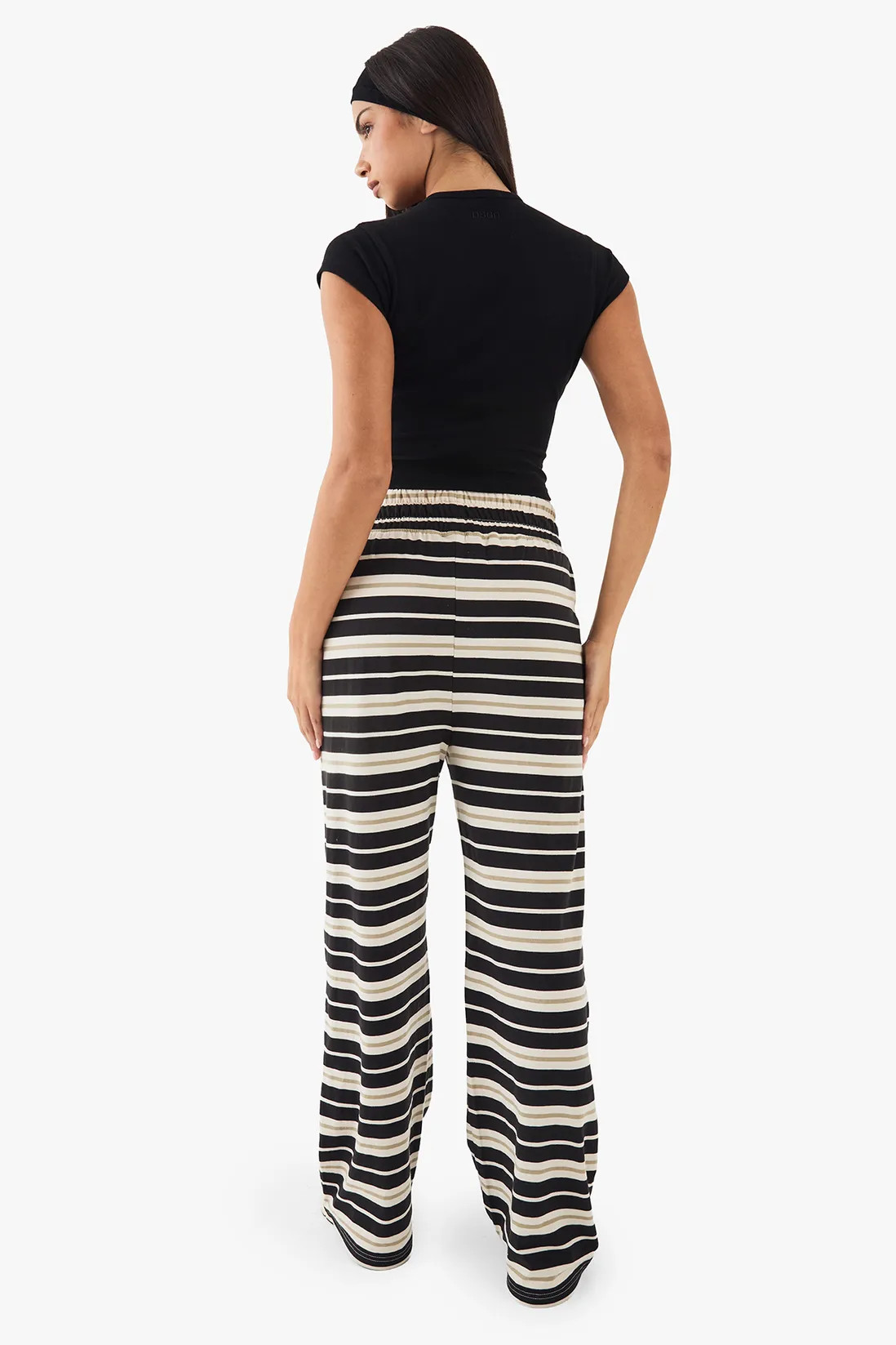 DSGN Studio Stripe Straight Leg Trouser | Boohoo.com (UK & IE)
