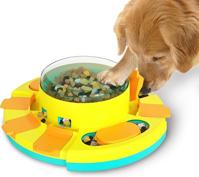 Dog Puzzle - Dog Food Puzzles Toy Feeder, Treat Puzzle Toys for Dogs (Push) | Amazon (US)