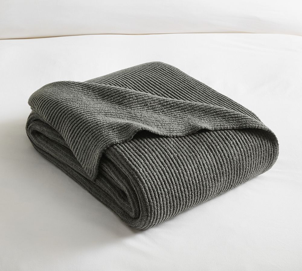 Reversible Rib Blanket | Pottery Barn (US)
