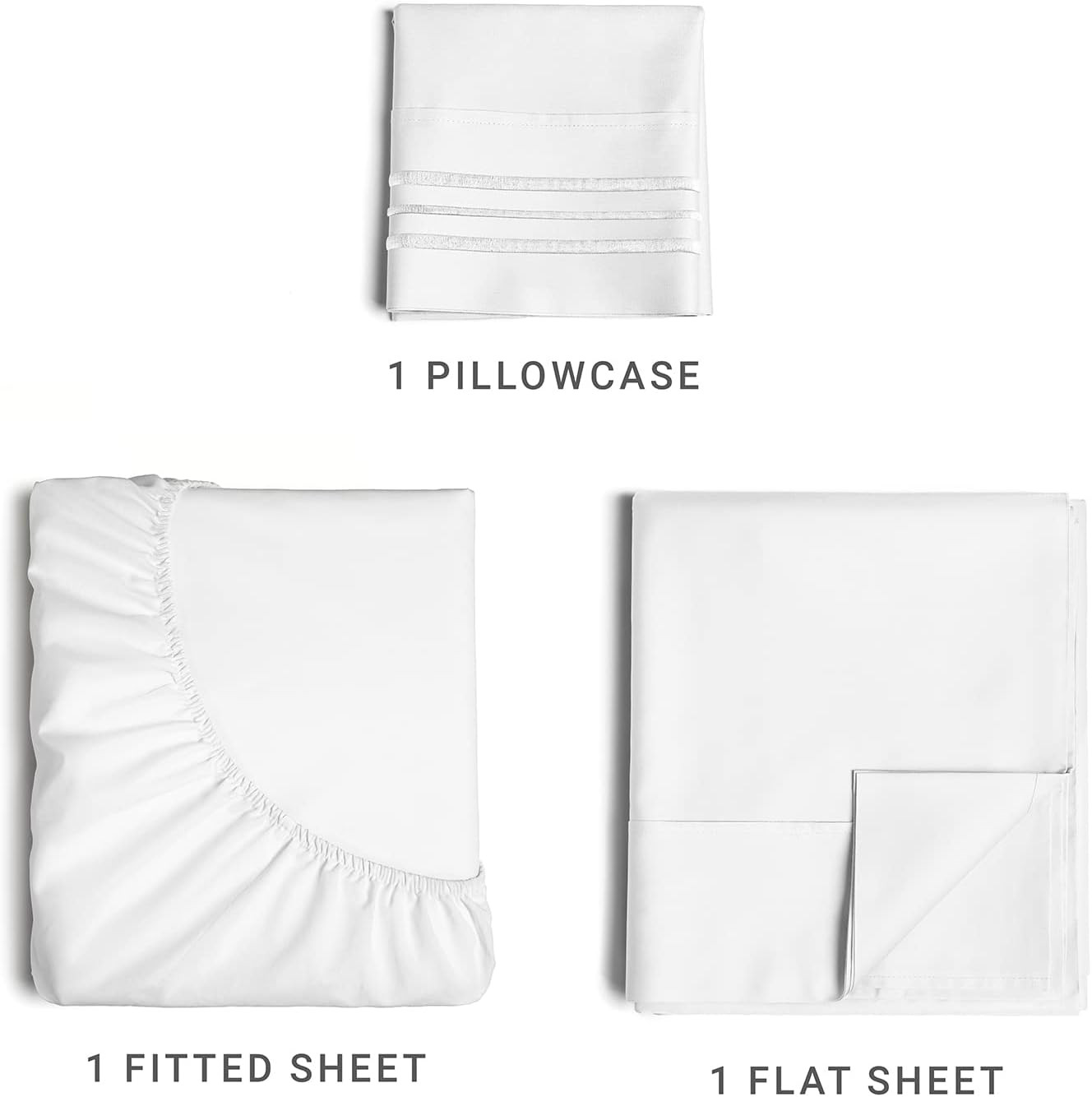 Twin XL Size 3 Piece Sheet Set - Comfy Breathable & Cooling Sheets - Hotel Luxury Bed Sheets for ... | Amazon (US)