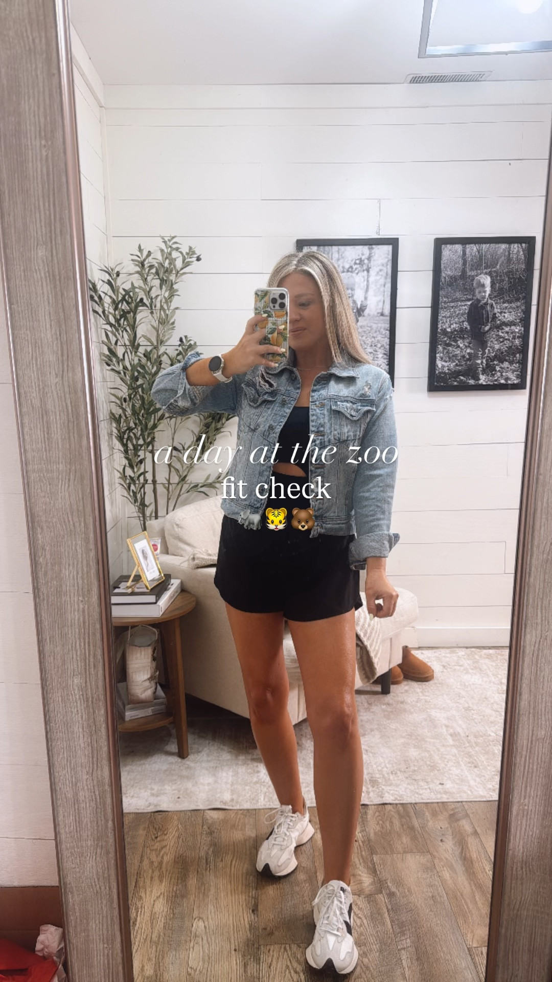 Zoo outfit 
Athletic romper 
New balances 
Denim jacket 


#LTKootd #LTKSeasonal #LTKmomlife