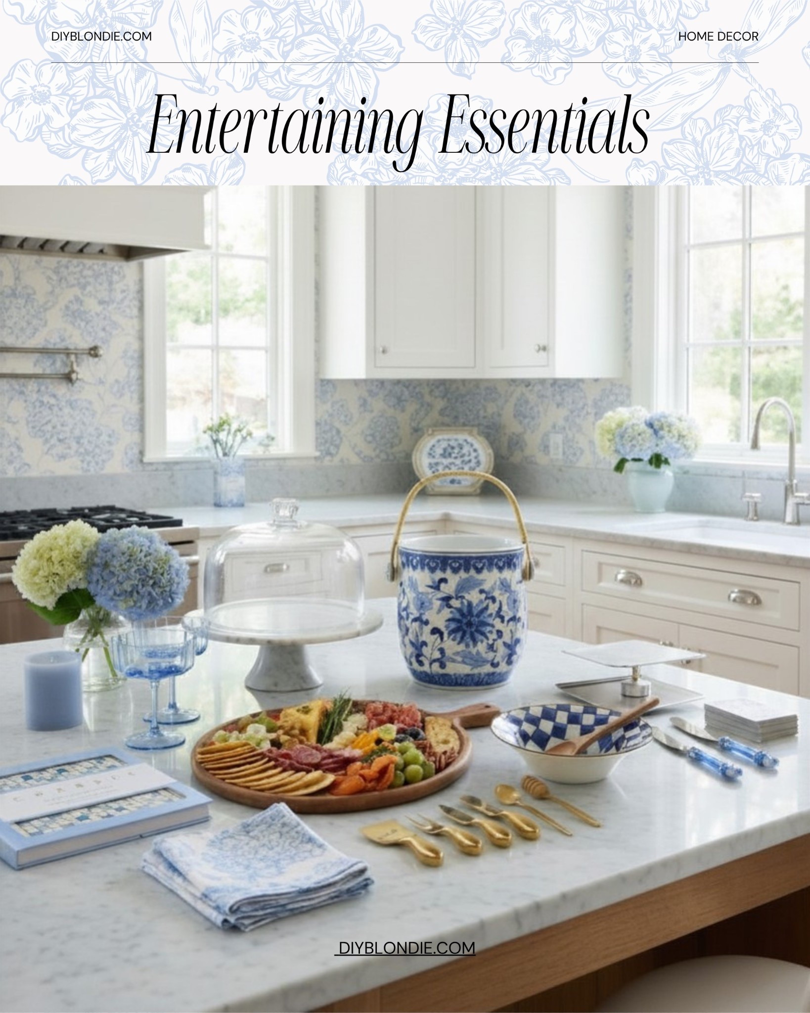 Entertaining essentials, hostess gifts, party supplies 

#coastal #Grandmillenial #blueandwhite