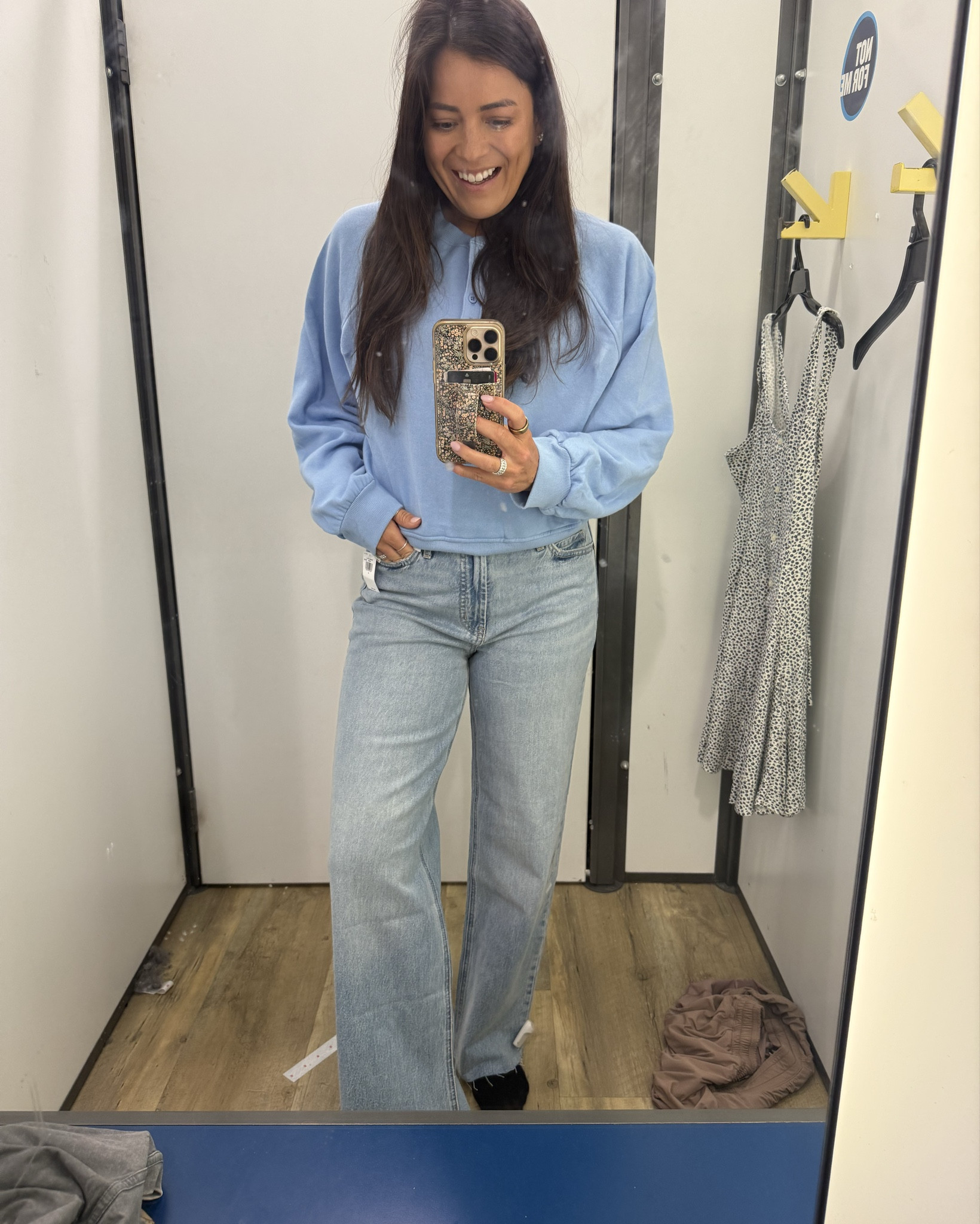 Jeans are super cute! Could go down a size if between. Old navy has some great deals right now!

#LTKFindsUnder50 #LTKSeasonal #LTKStyleTip