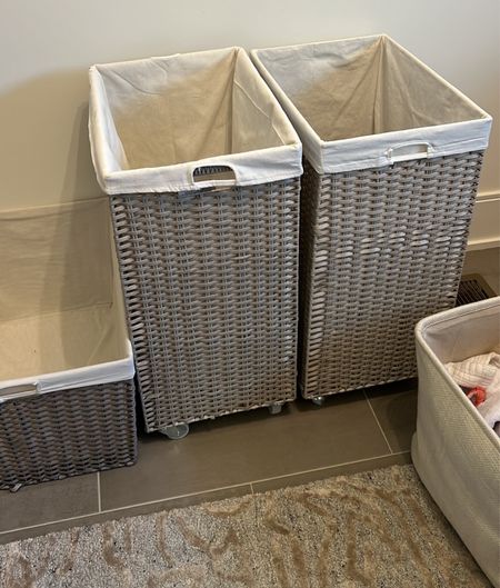 I loveeee my new laundry hampers I got from the Container Store! They look nice and the rolling one is so convenient 

#LTKfamily #LTKhome #LTKfindsunder100