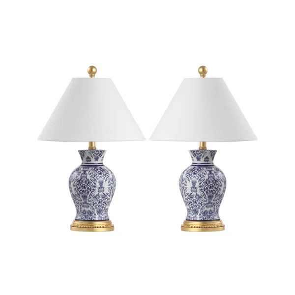 Cirebon Blue/White Table Lamp Set | Wayfair North America