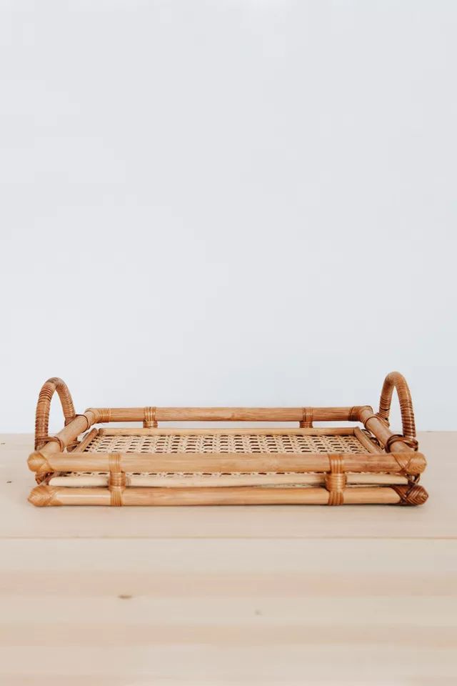 Connected Goods Rattan Tray | Urban Outfitters (US and RoW)