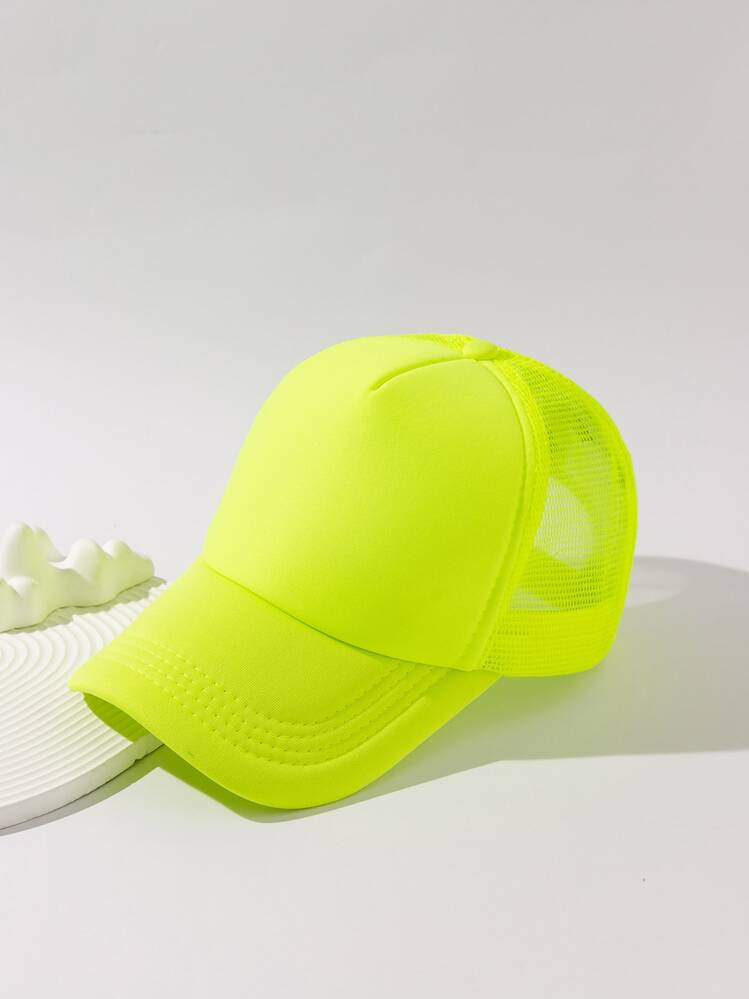 1pc Women's Solid Color Mesh Casual Lightweight Baseball Cap, Adjustable, Suitable For Daily Wear | SHEIN