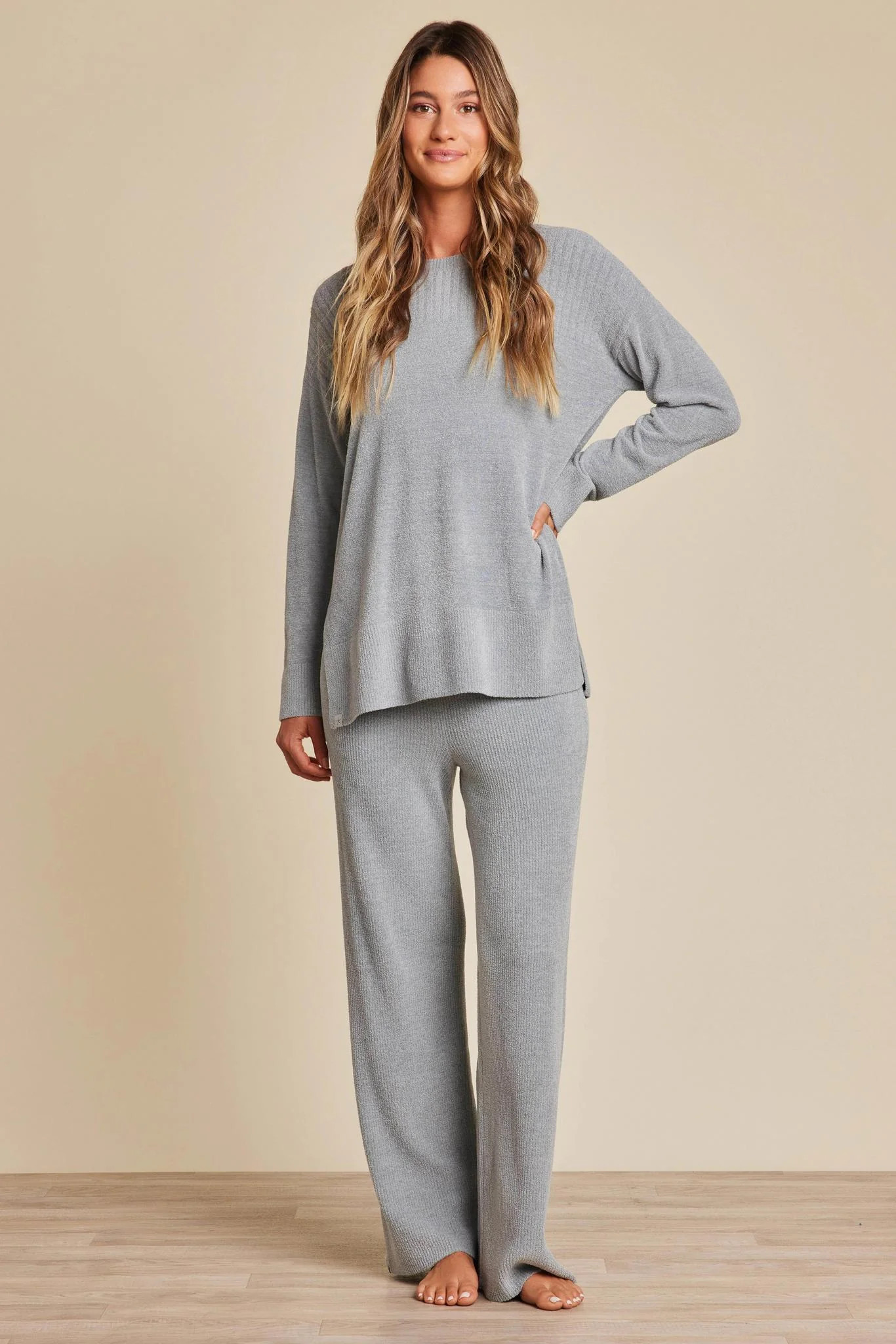 CozyChic Ultra Lite® Crewneck with High Slits | Barefoot Dreams