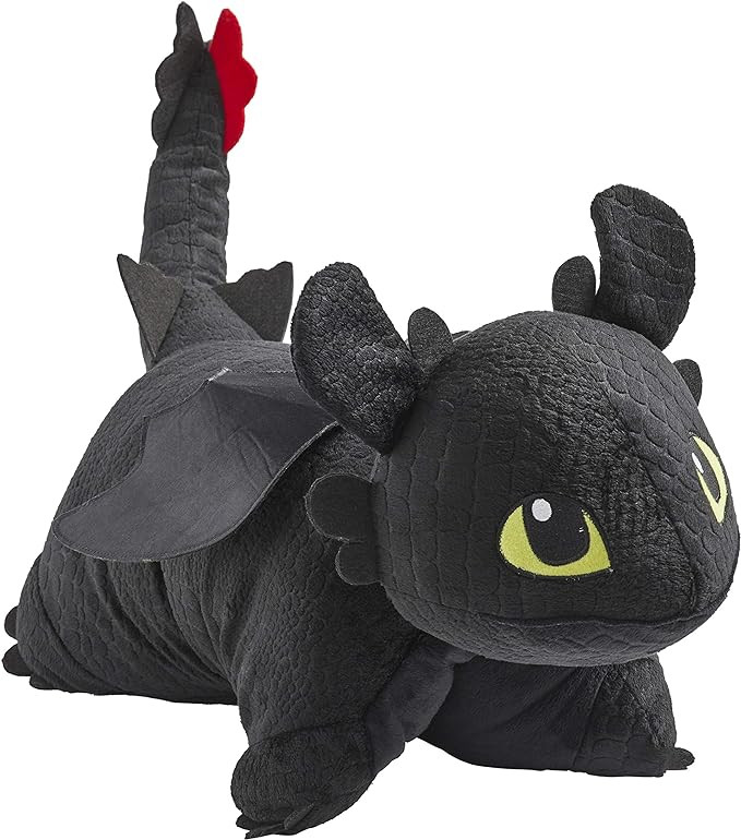 Pillow Pets How to Train Your Dragon Toothless Plush - NBCUniversal 16" Stuffed Animal Toy | Amazon (US)