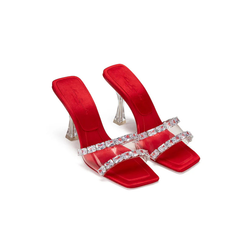 Red Sandals | Nana Jacqueline Designer Wear | Nana Jacqueline