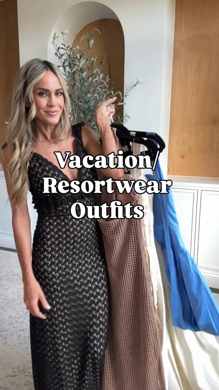 Gorgeous resortwear outfits perfect for your next vacation or spring break trip! Love the mix of dresses, linen jumpsuit, and easy separates that look like a matching set! Vacation vibes 🫶🏻 

#vacationoutfits #beachoutfits

#LTKTravel #LTKootd #LTKgrwm