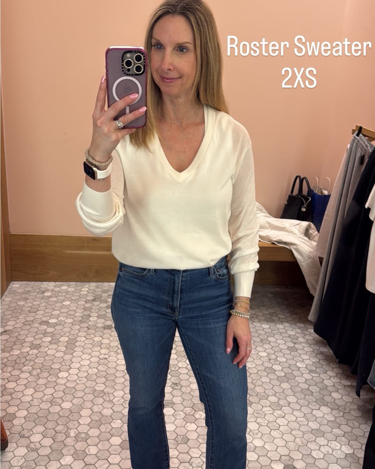 Aritzia try on:
Rooster sweater (light weight) - 2xs loved this 
Little Moon Quest jacket (xs) - liked this as transitional jacket to spring
Citizens of Humanity relaxed Miro Jeans (26) - didn’t expect to like these barrel jeans as much as I did! This wash was gemini
Esquire Jacket (small) - simple short trench coat 
Homestretch Long Sleeve Rib tee - didn’t save the size but it was comfy and obviously tight. Tried next size but didn’t look better so I’d stick with this one which was likely a small
The Lodge Crepette Pant (xs) in admiral - this is a really popular pant and I get why! It has a tie waist and comes different lengths. So ordered these in the short length and they’re perfect. Comes other colors too (last pic is me in them)
*Note - I tried the linen version of these and they weren’t good. Much tighter in my hips and apparently didn’t take photo 
Key Cotton Tessa T-shirt (2xs)- very comfy! Good for tucking 
Recharge Pant (xs) black - these are a comfy lounge pant. Highly recommend just keep that in mind

#LTKOver40 #LTKPetite