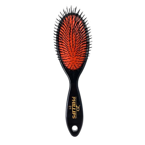 Phillips Brush #21 Classic Hairbrush – Gentle Nylon Bristles Hair Brush with Padded Cushion Brush Head | Amazon (US)