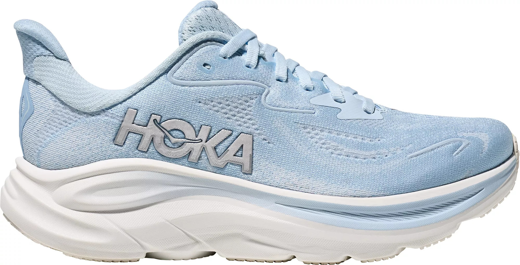 HOKA Women's Clifton 10 Running Shoes, Size 8.5, Blue/Silver | DICK'S Sporting Goods