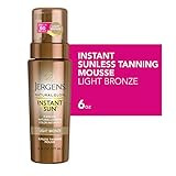 Jergens Natural Glow Instant Sun Body Mousse, Self Tanner for Light Bronze Tan, Sunless Tanning Body | Amazon (US)
