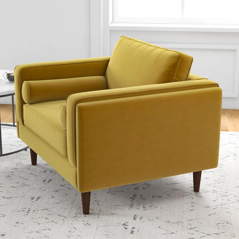 Wade Logan® Langsey Velvet Accent Chair | Wayfair | Wayfair North America