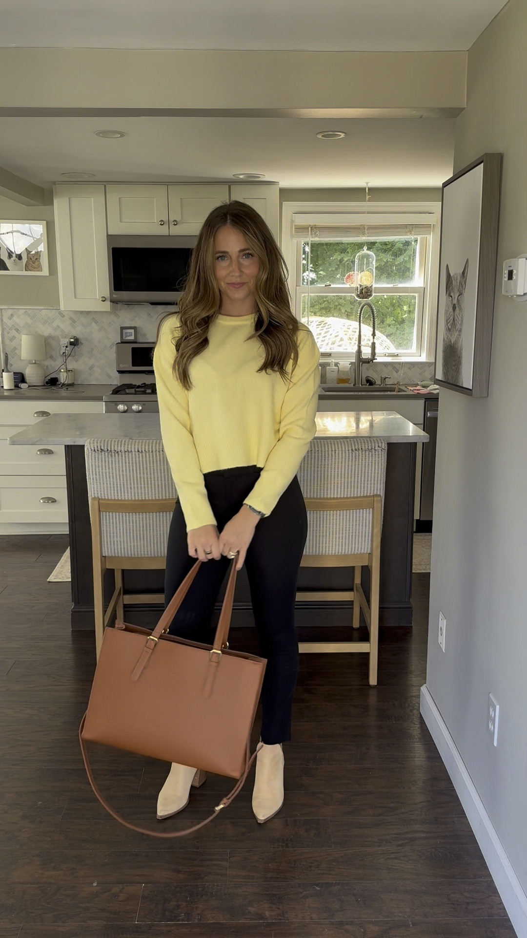 TEACHER OUTFIT IDEAS 🍃🍂🍁 Fall edition! All of these outfits are perfect for the classroom and they’re all affordable! 

Sizing info:
Black top - size small 
Work pants - size 2
Sweater blazer - size small 
Pixie pants - size 2 (could size up)
Yellow sweater - sized up to M 
Striped button down - sized up to M
Leopard skirt - size small 
Sweaters - size small 
Shoes - all TTS 

#LTKFindsUnder50 #LTKFindsUnder100 #LTKSaleAlert