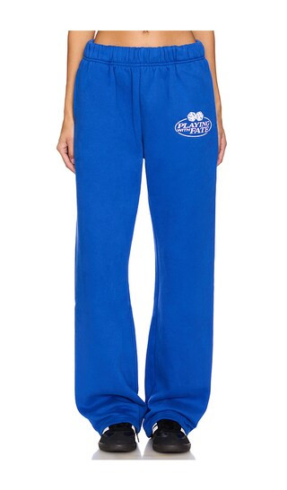 Playing With Fate Wide Leg Sweatpants in Blue | Revolve Clothing (Global)