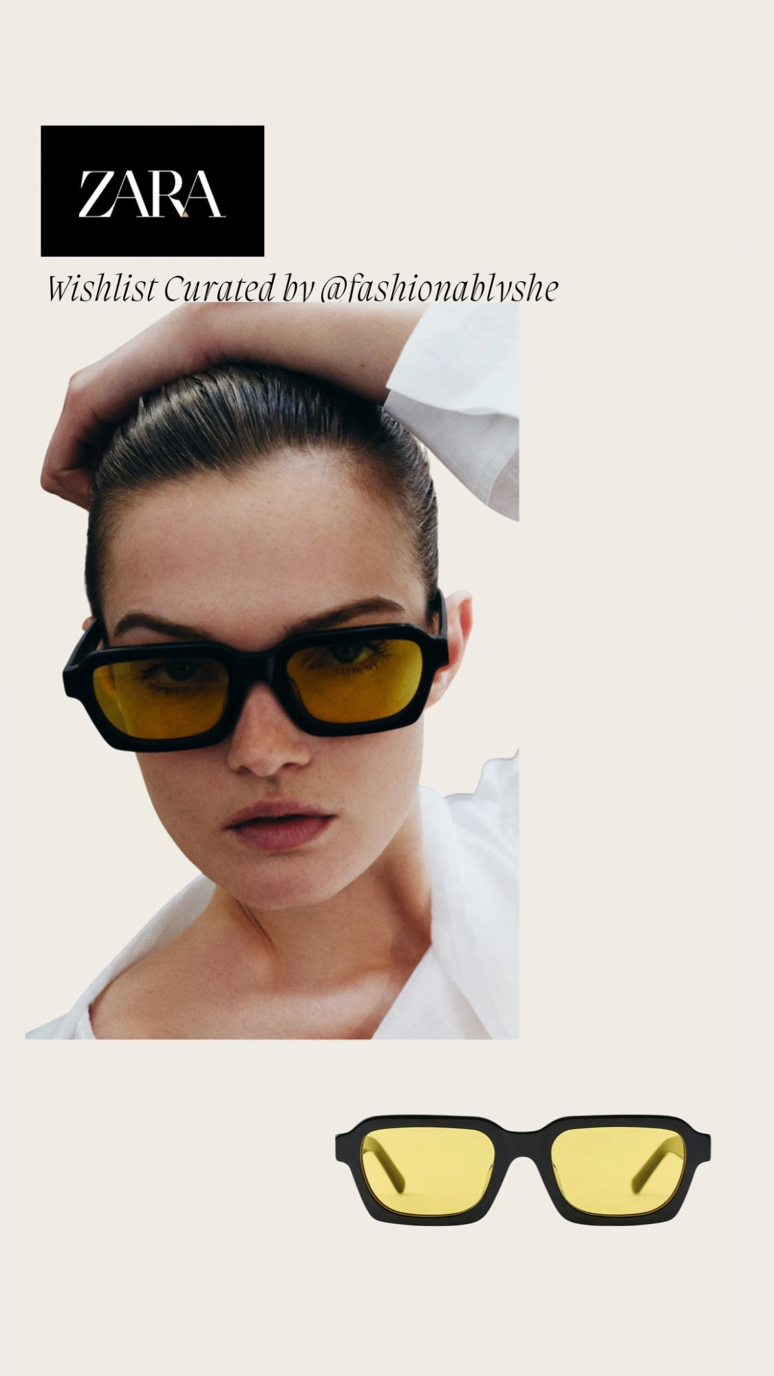 Zara black frame yellow tent glasses

#LTKootd #LTKOver40 #LTKmomlife