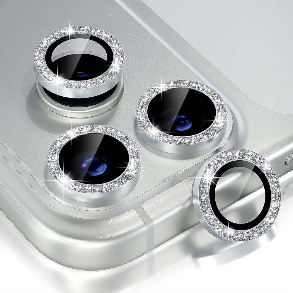 Choiche Compatible for iPhone 17 Pro/iPhone 17 Pro Max Camera Lens Protector Bling, 9H Tempered G... | Amazon (US)