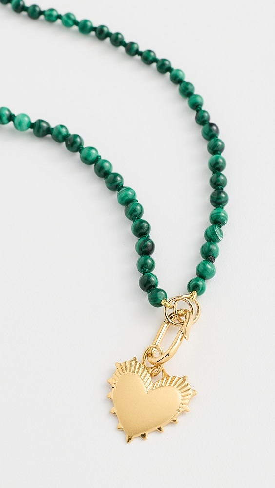 Gemstone Strand Heart Necklace | Shopbop