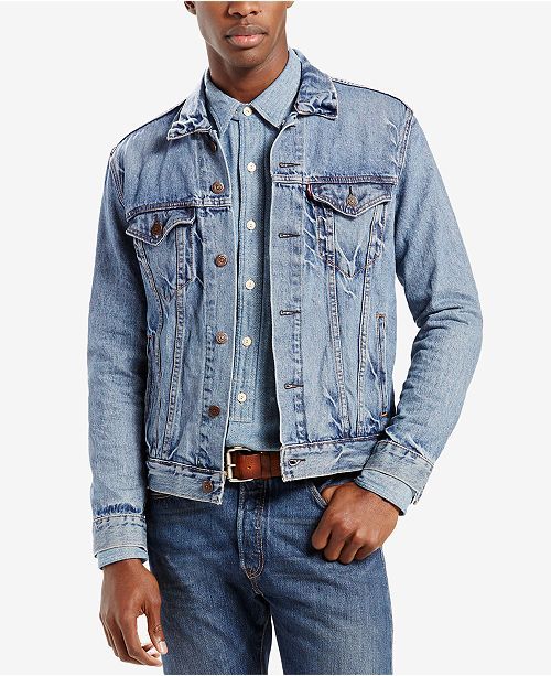 Men's Denim Trucker Jacket | Macys (US)