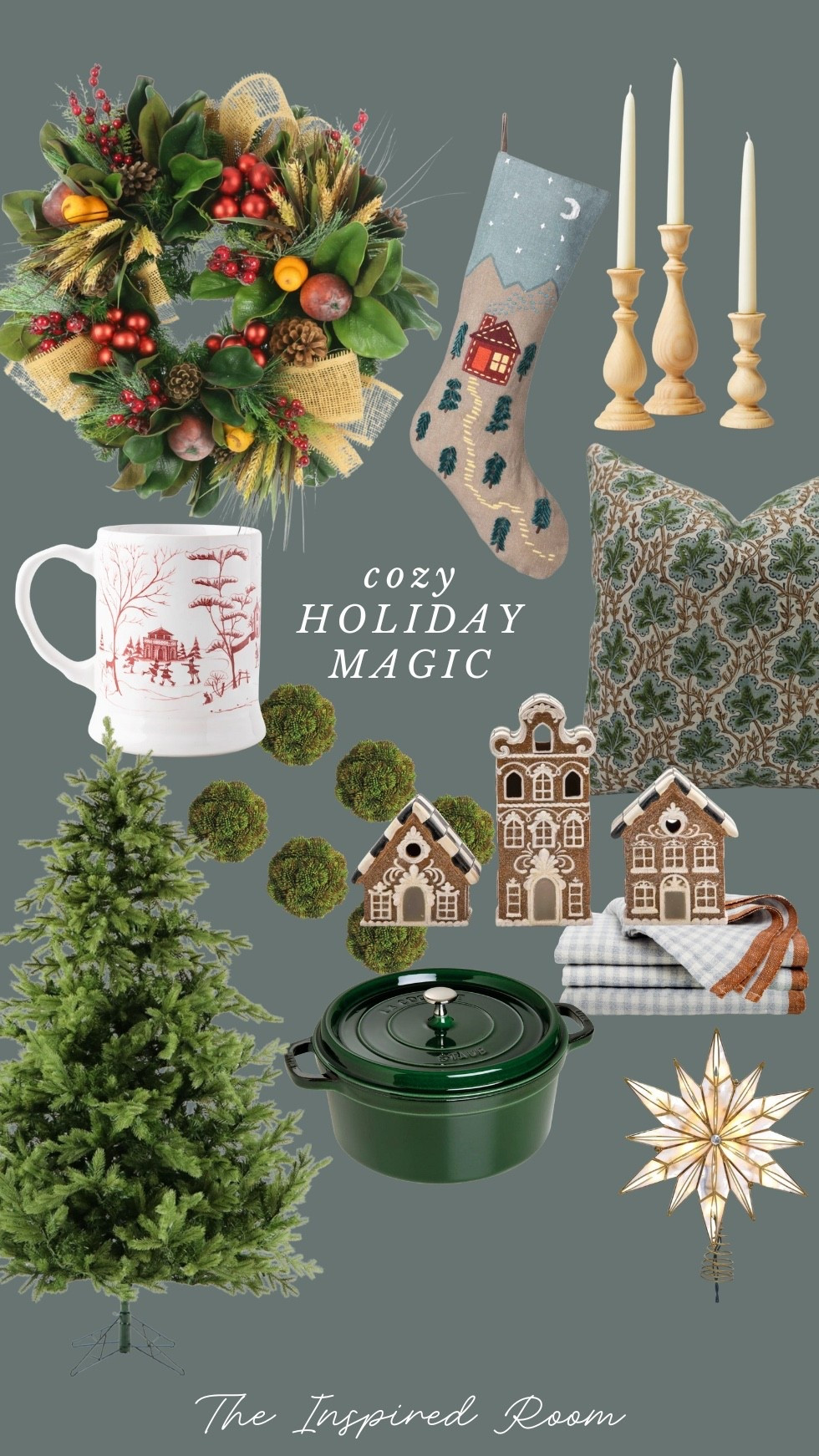 Romanticize everything this holiday season 🎄 Charming winter mugs, festive hot chocolate nights, twinkly lights, cozy family dinners around the table…all the nostalgic touches to make your home feel like a Christmas movie! ✨

I always find such special, heirloom-worthy pieces for my home and gifts at @perigold.

#ad #perigold #perigolddesign #perigoldpartner

Gingerbread houses - @mackenziechilds #mackenziechilds , Napkins - @caravanhome #caravanhomedecor , Mugs - @juliskaofficial #juliska , Green Pot - @staub_usa #madeinStaub , Candlesticks - @farmhousepottery #farmhousepottery , Wreath and sedum balls - @creative_displays_inc #creativedisplaysinc , Pillow - @fabdivinehome #fabdivine 


#LTKSaleAlert #LTKFindsUnder100 #LTKHome