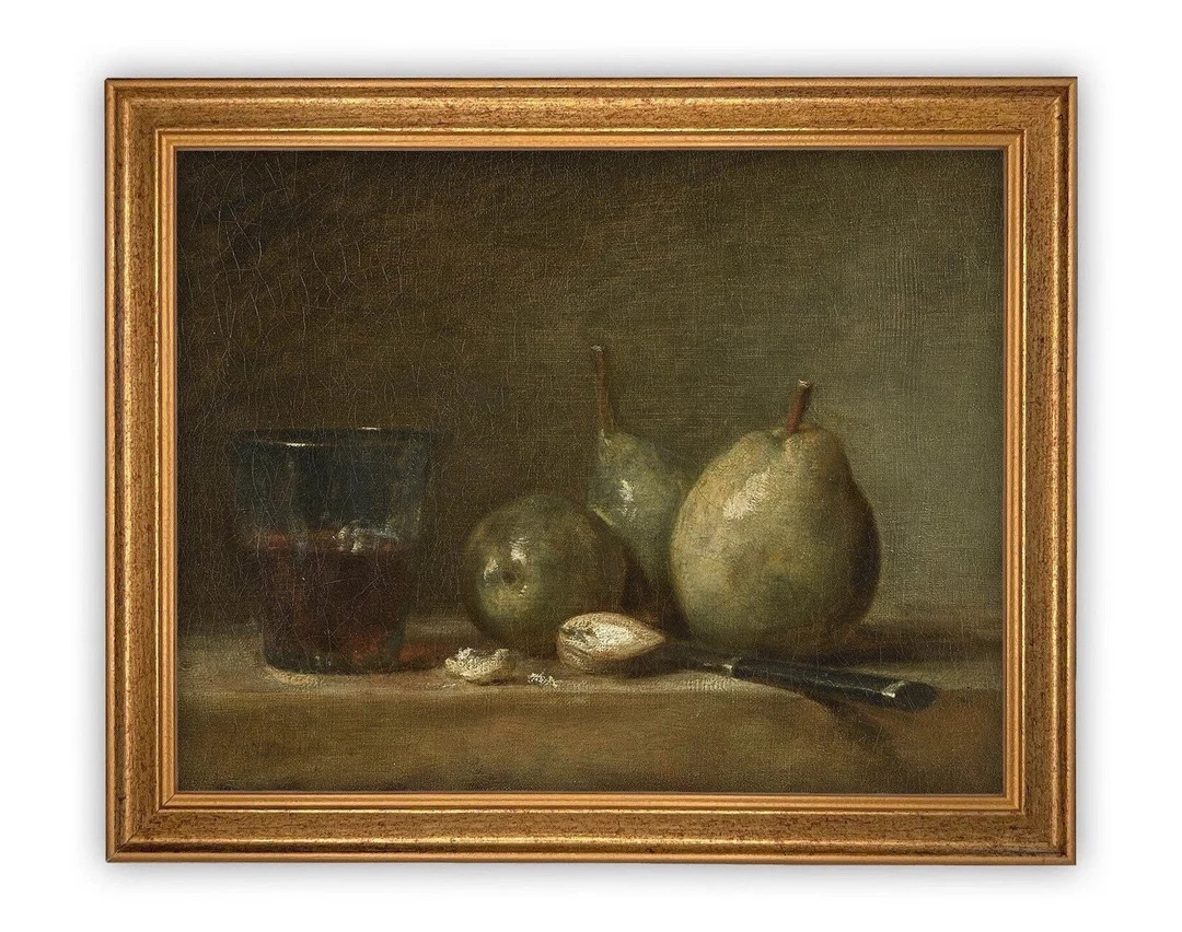 Vintage Framed Canvas Art // Framed Vintage Print // Vintage - Etsy | Etsy (US)