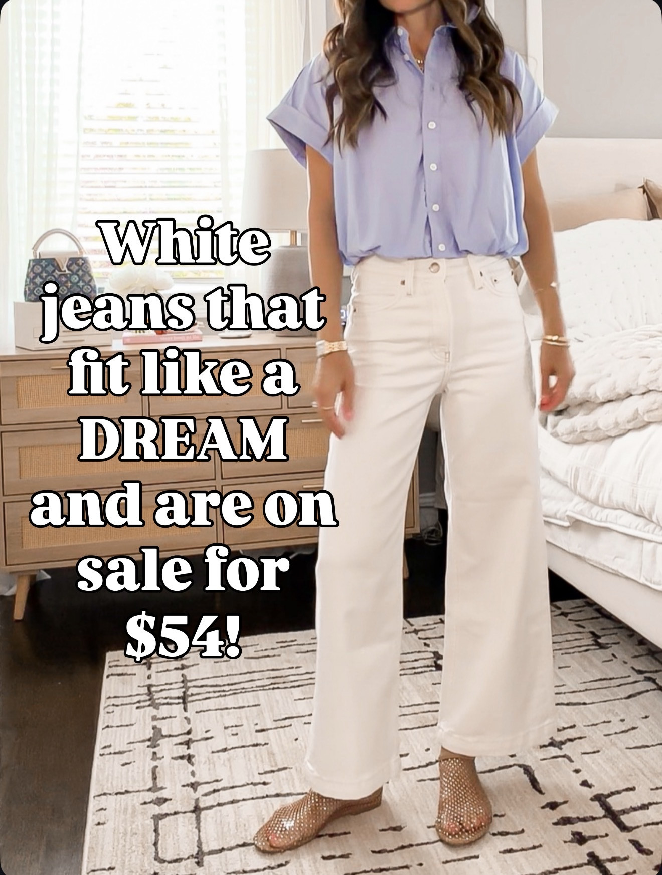 White jeans that actually fit AND on sale for $54? Yes please 🤍 🔗⬇️ wearing size 24 in jeans and xxs top

#LTKootd #LTKSeasonal #LTKOver40