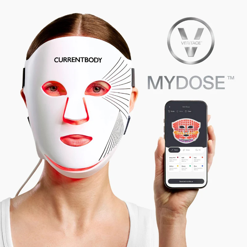 CurrentBody Skin LED Series 1 Light Face Mask | FDA-Approved | At-Home Red & Near-Infrared Light Therapy Mask for Anti-Aging & Wrinkle Reduction | Currentbody US & Canada