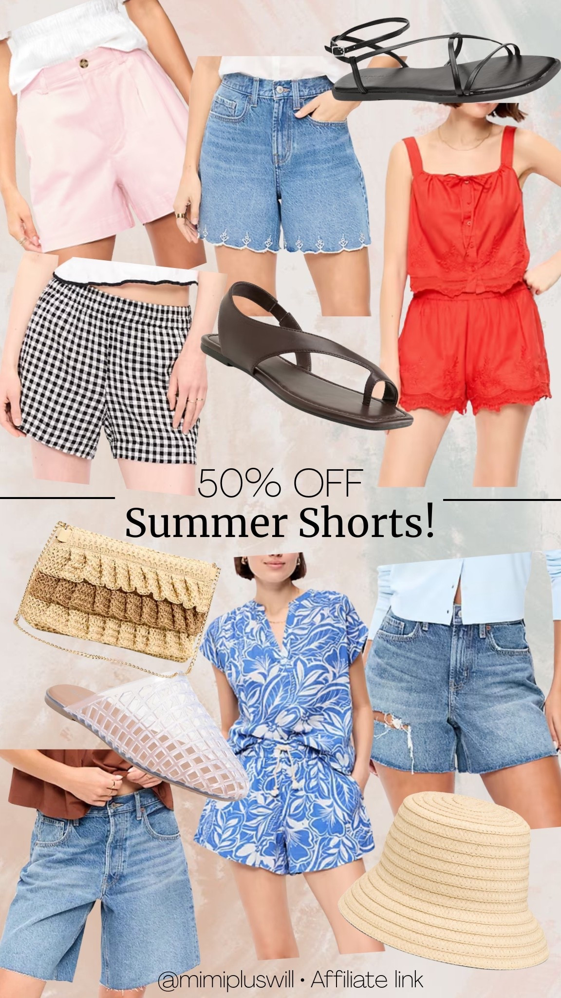 50% off summer shorts! 

Denim | shorts | sets | sandals | summer outfit | summer vacation 
Follow @mimipluswill for more! 

#LTKSaleAlert #LTKPetite #LTKootd