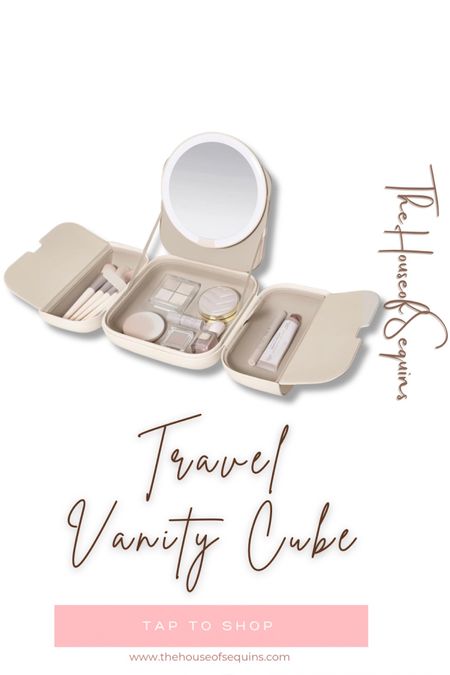 Amazon travel vanity cube, travel mirror, travel box, packing tips, travel tips, packing hacks, vacation, luggage, suitcase, Amazon finds, Walmart finds, amazon must haves #thehouseofsequins #houseofsequins #amazon #walmart #amazonmusthaves #amazonfinds #walmartfinds  #amazontravel #lifehacks