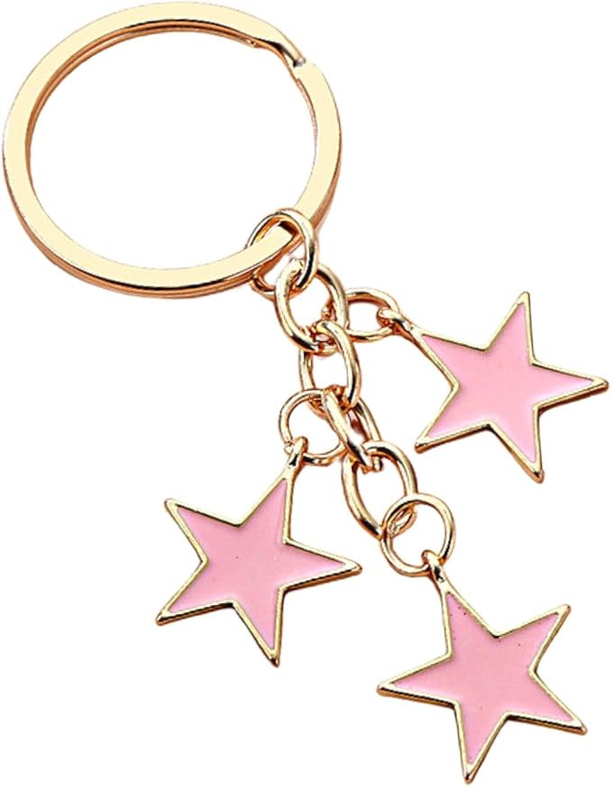 Women's Stars Bag Charms Cute Enameled Keychain Keyring for Girls Purse Accessories Kawaii Aesthe... | Amazon (US)
