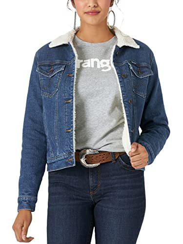 Wrangler Retro Sherpa Lined Jacket, Denim, X-Large | Amazon (US)