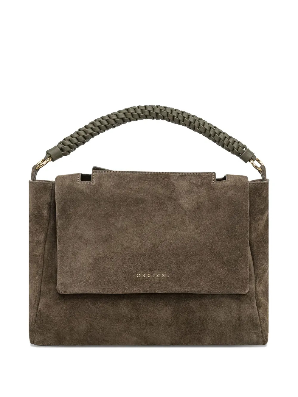 Orciani Medium Sveva Peach braided-handle Suede Tote Bag | Brown | FARFETCH | Farfetch Global