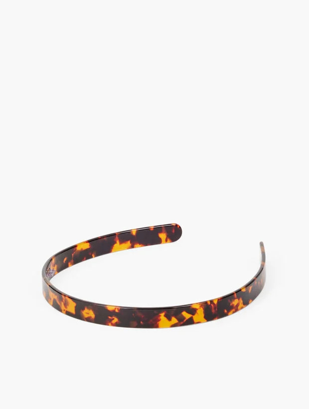Tortoiseshell Slim Headband | Talbots