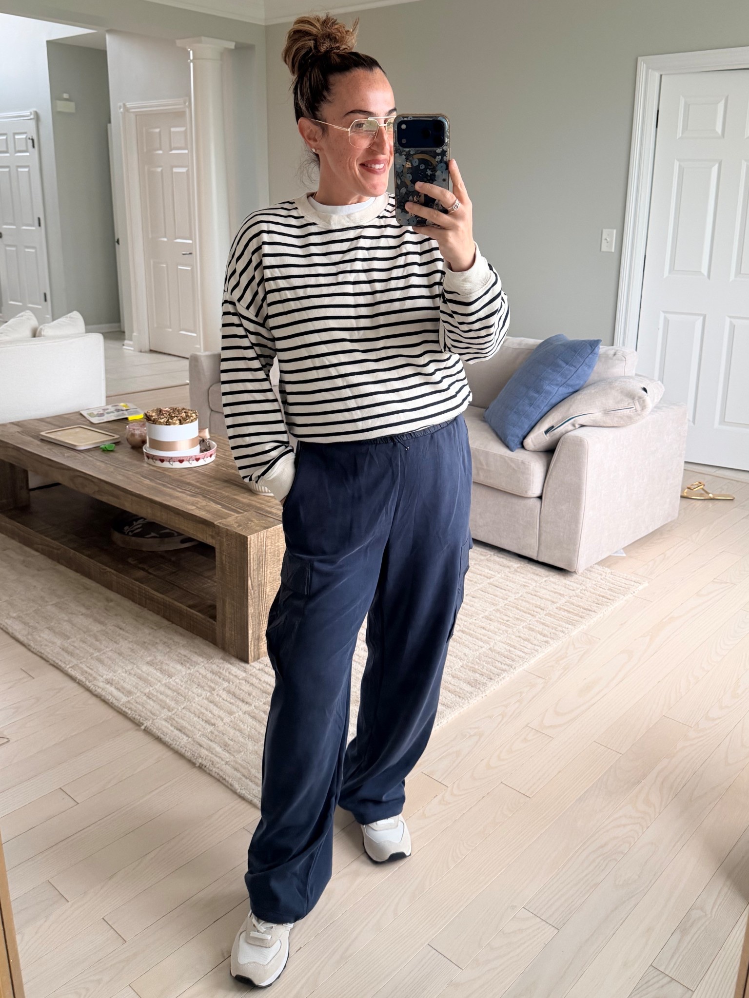 OOTD! These sweatpants are a go to for me! Such a nice material! Love the details on them! And a lightweight sweatshirt for this cool spring day! 
Size medium in both! 



#LTKOver40 #LTKdayinmylife #LTKootd