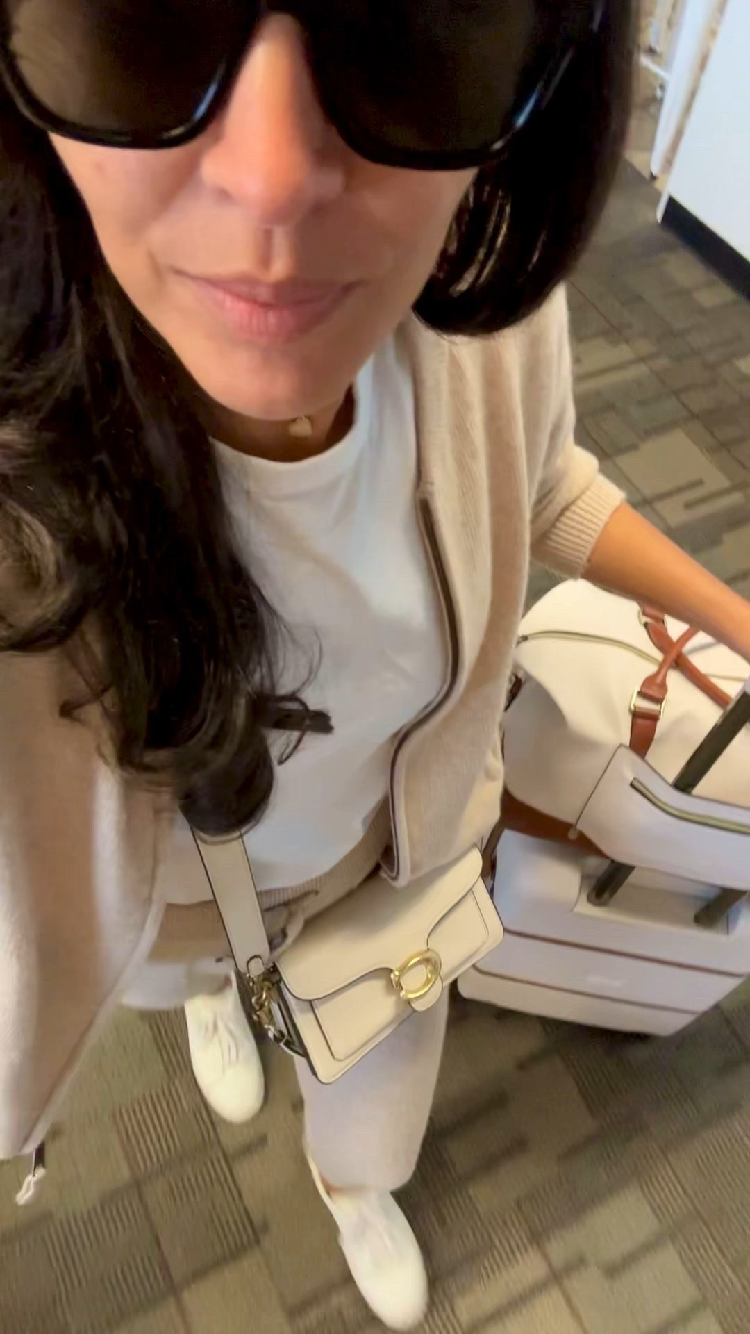 Carry on on sale! Available in more colors. Sneakers run small, size up. 
Adding similar Cashmere joggers#LTKCon 

#LTKTravel #LTKSaleAlert #LTKSeasonal