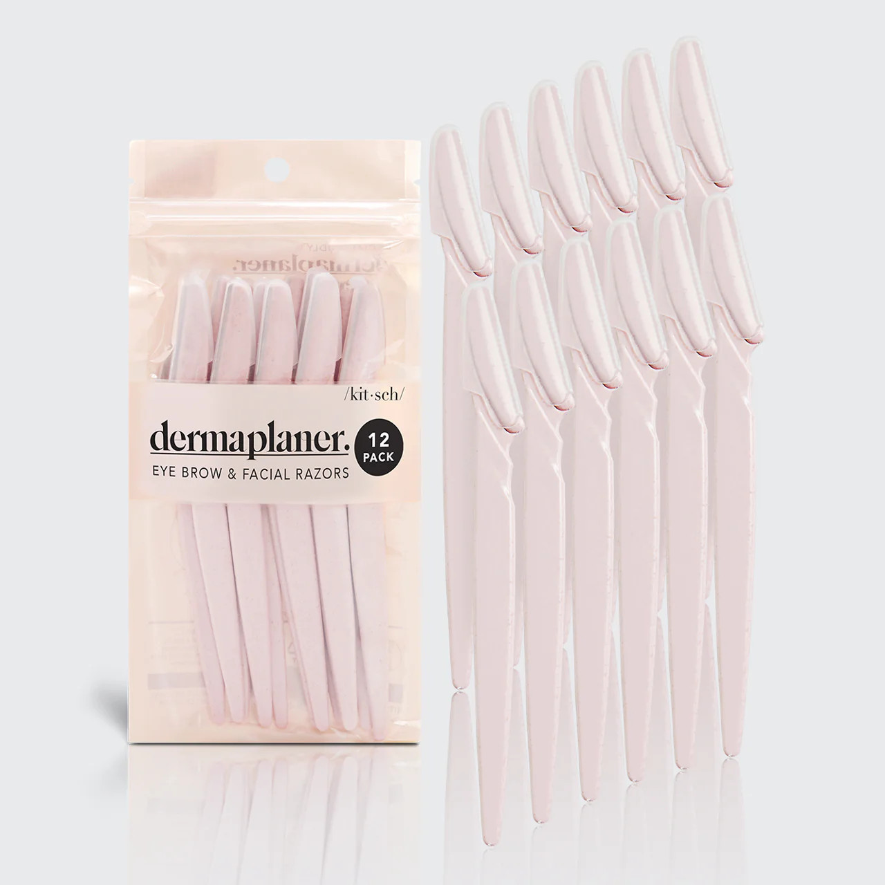 Recycled Plastic Dermaplaners 12pc Set -Terracotta | Kitsch