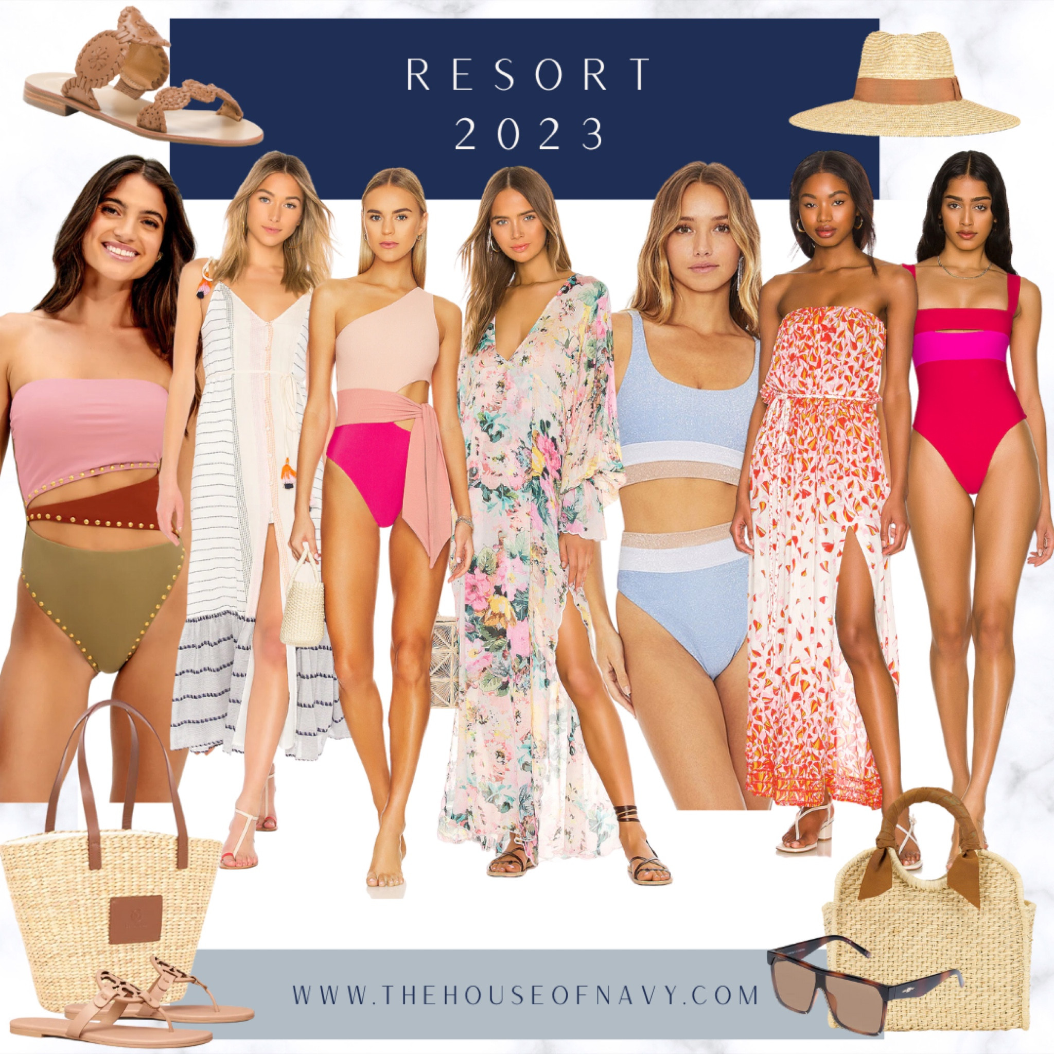 Women’s resort and swim collection. #revolveswim #swim #beachtote #printedswim 

#LTKstyletip #LTKswim #LTKSeasonal