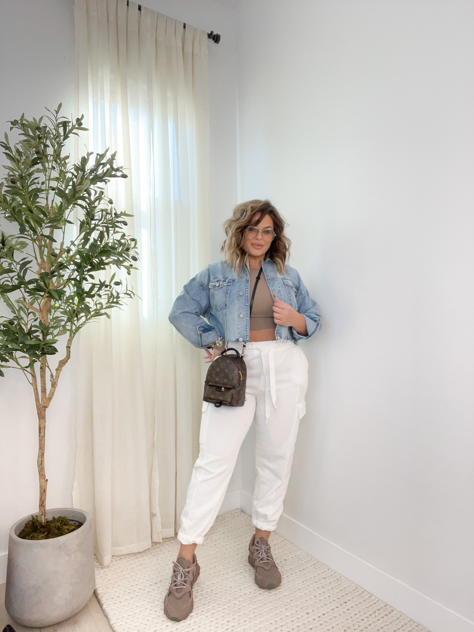 Found you very similar items to the ones that I’m wesring that are sold out. I actually have the Nike joggers I linked in black in a size L they run big so size down if you don’t want a baggy fit. My jacket is from American Eagle few years ago but I linked a current cropped denim jacket they have on their site and it’s on sale now ! Tank I’m wearing in a XL. 
Sneakers run a tad big but I would order true size. 
#midsize #ootd #whatiwore #nike #joggers #cargo #cropped #denim 

#LTKFind #LTKunder100 #LTKsalealert