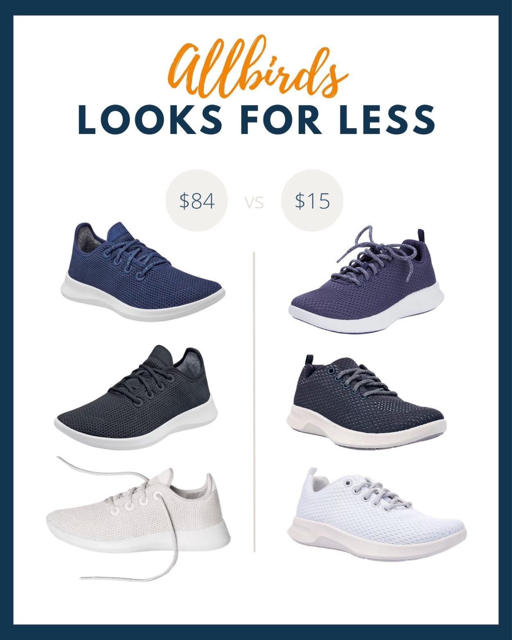 Collin recently showed off her new sneaks for walking the dog and we couldn’t help but notice how much they look JUST like Allbirds! 😍😍 We absolutely love her cream and blush color combo but you can score colors that look even more identical too! Shop a few of our favorites below!

#LTKstyletip #LTKFind #LTKunder50