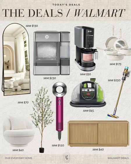 The Walmart deals are hot right now! 

Our everyday home, nugget ice machine, Walmart home, bissell, Dyson, arch mirror, fluted media stand, living room, gift guide, accent chair, home decor 

#LTKhome #LTKGiftGuide #LTKsalealert