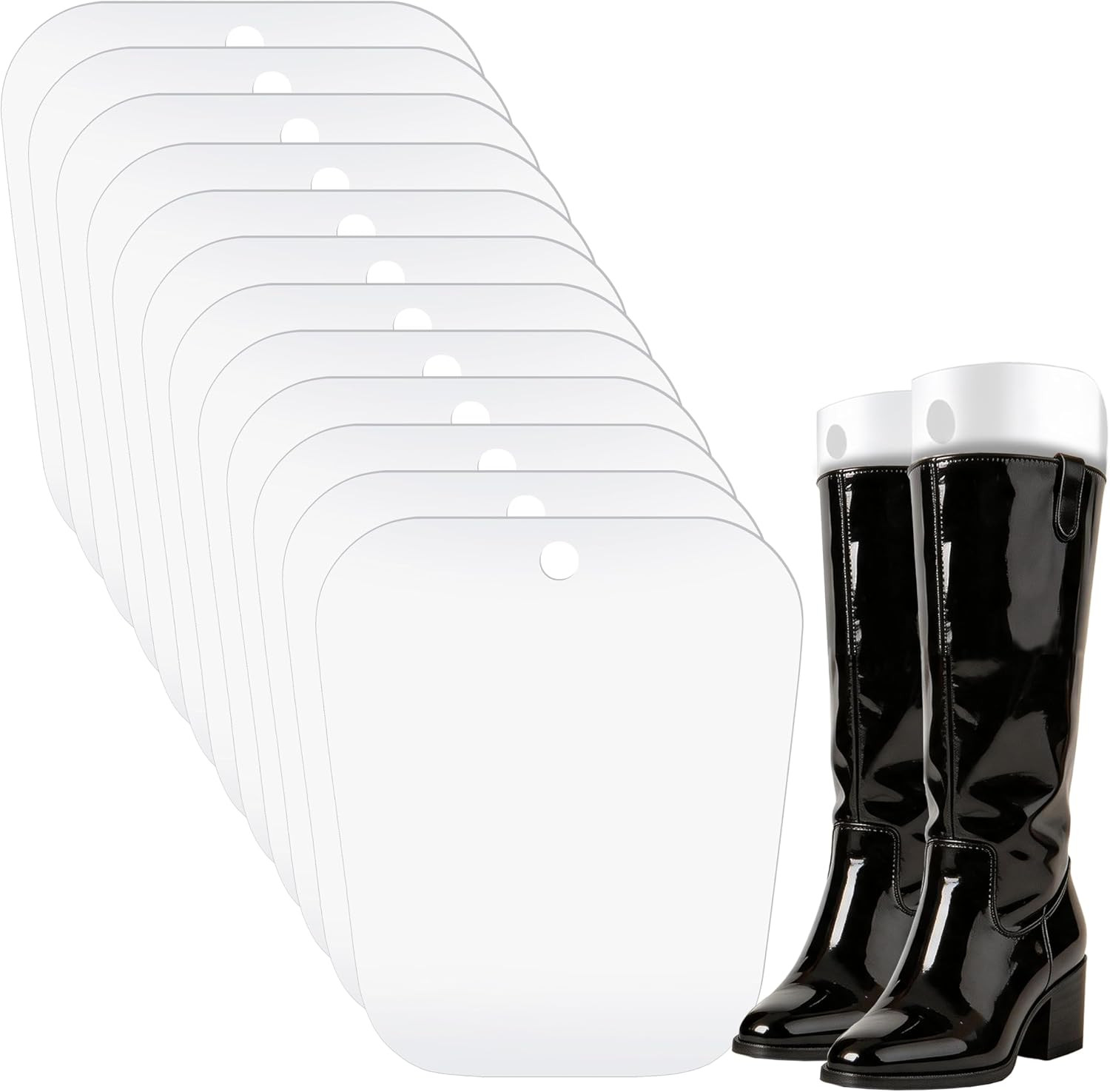 Luxdecor 32 Pieces (16 Pairs) 10/12/14/16in Boot Shaper Inserts Boots Form Stand Support Holder for Women and Men Organizer | Amazon (US)